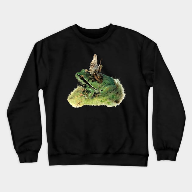 with frog Crewneck Sweatshirt by RODRIGO-GIMRICH